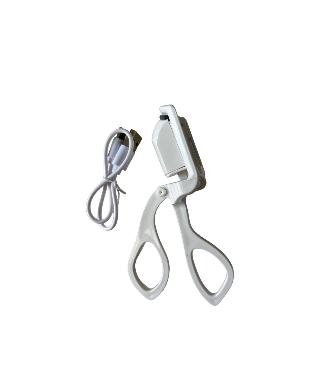 Re-chargeable heated eyelash curler