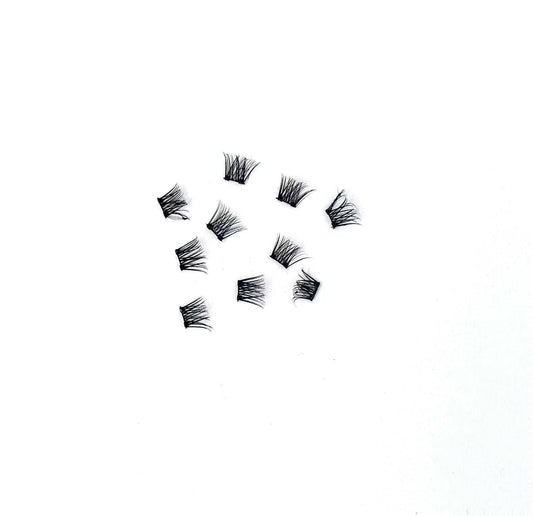 Customizable I AM GIFTED magnetic lash clusters with 10 short-length individual clusters and dual micro magnets for natural curl and strong hold