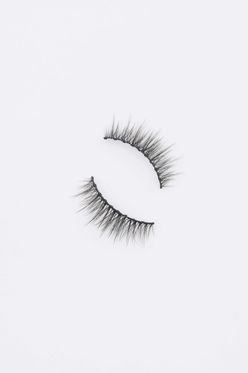 I Am Positano false eyelashes with black band and criss-cross design for open-eye look