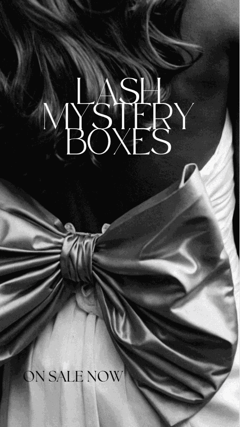 Lash Mystery Boxes with premium magnetic lashes, lash glue, and surprise beauty accessories on sale